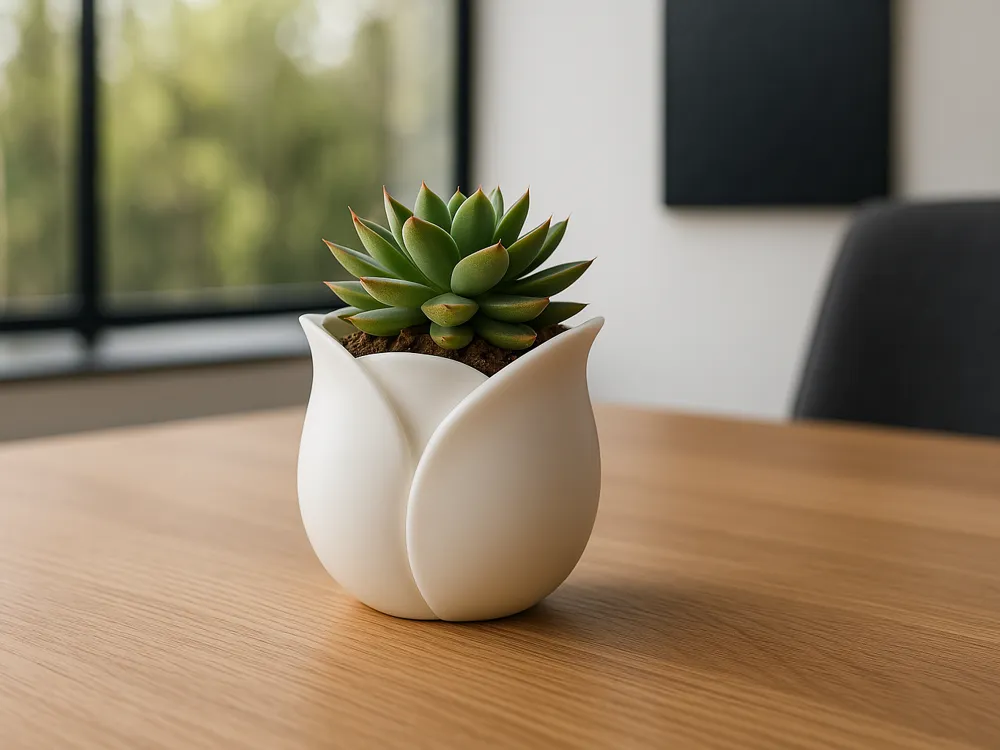 Ghiveci Decorativ în Formă de lalea - 10 cm înălțime